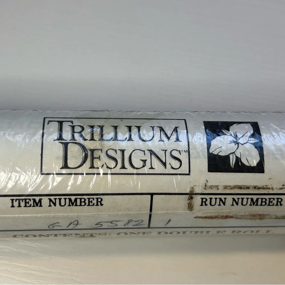 Trillium Design Wallpaper Wallcovering Double Roll MCM Brown Graphic Pattern NEW